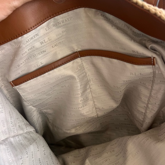 Ralph Lauren Tolton Crochet Straw Bag - Picture 5 of 11